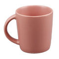 Wholesale Fine Bone Macaron Color Pink Color 7 Ounce Porcelain Tea Cups Set